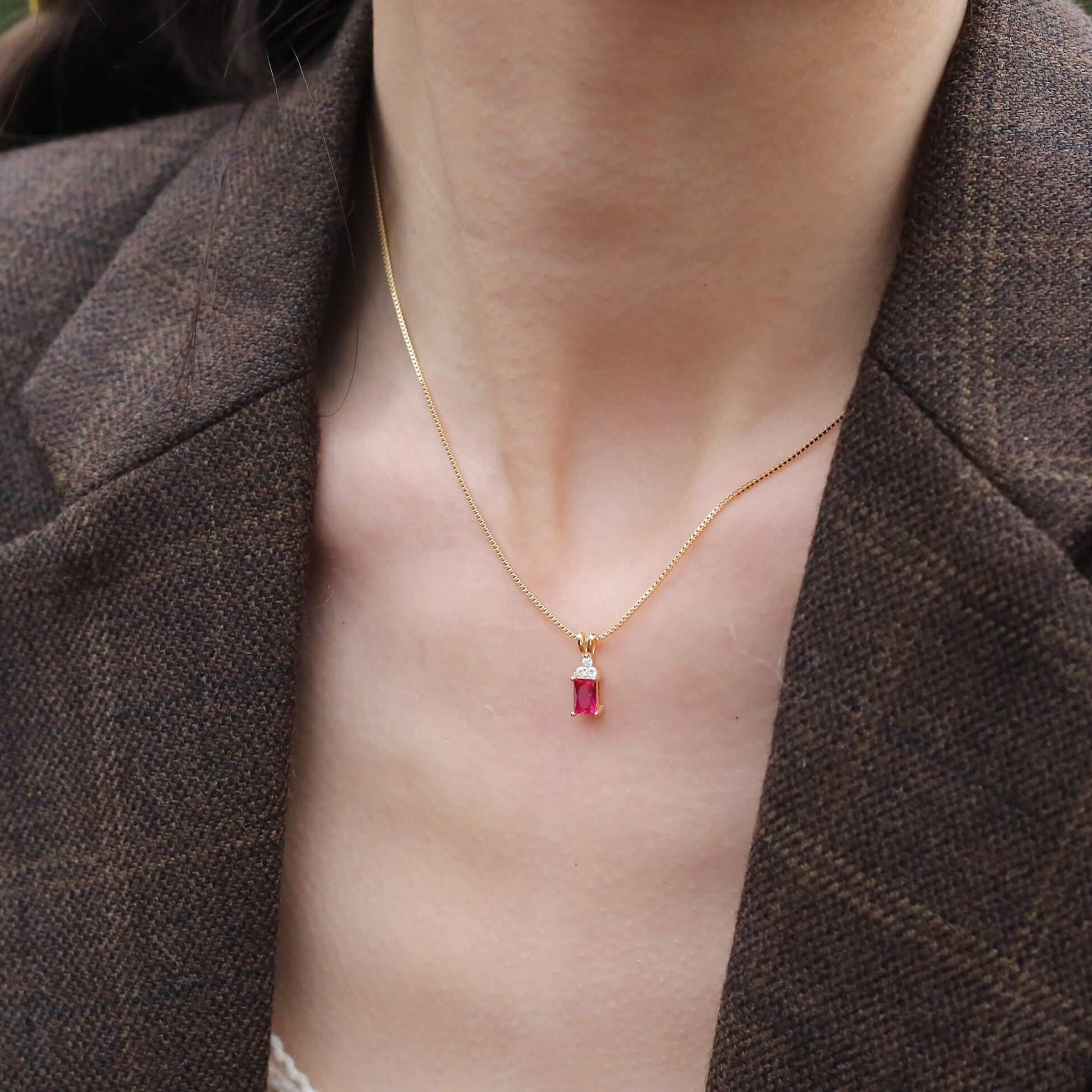 Red Corundum Necklace