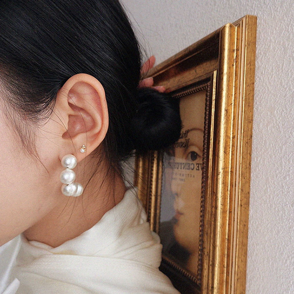 Imitation Cotton Pearl Handmade Earrings