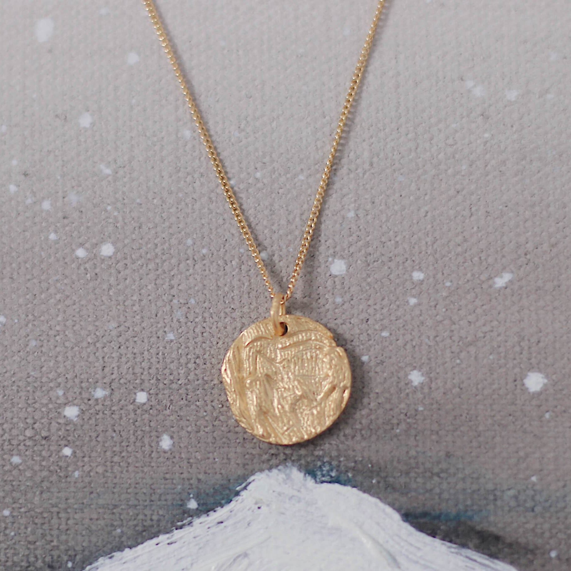 Irregular Ancient Gold Coin Necklace