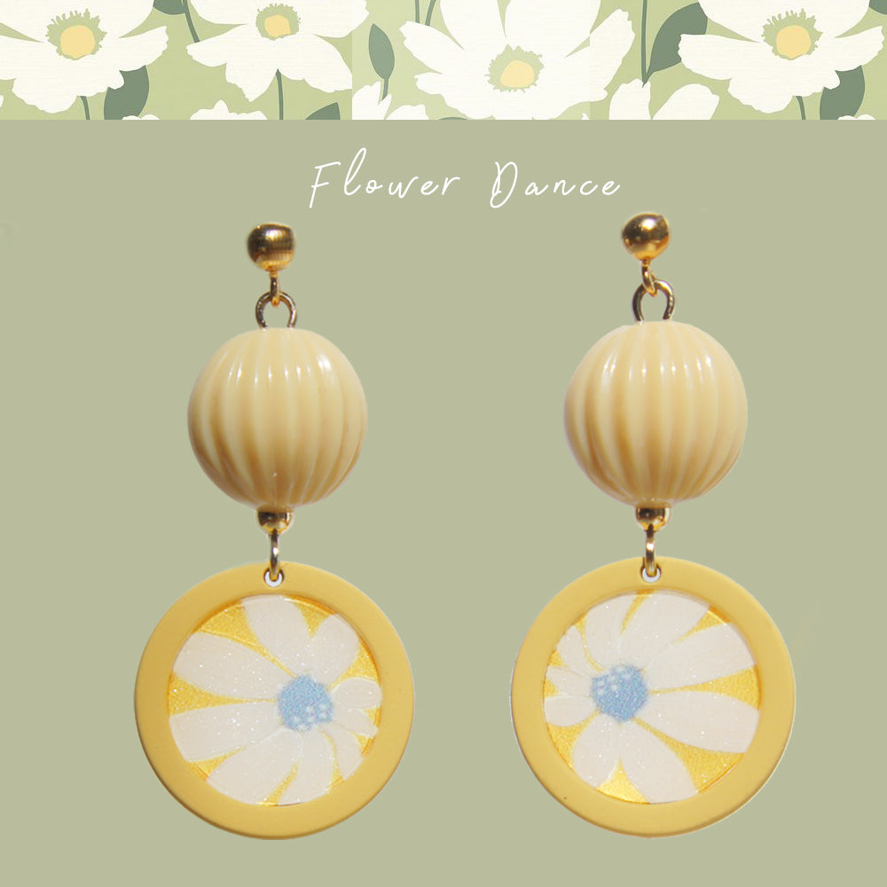 Influencer Program Flower Dance-Cute Daisy Earrings