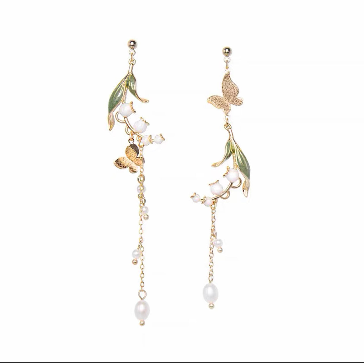 Lily Of The Valley Handmade Earrings-Style 1