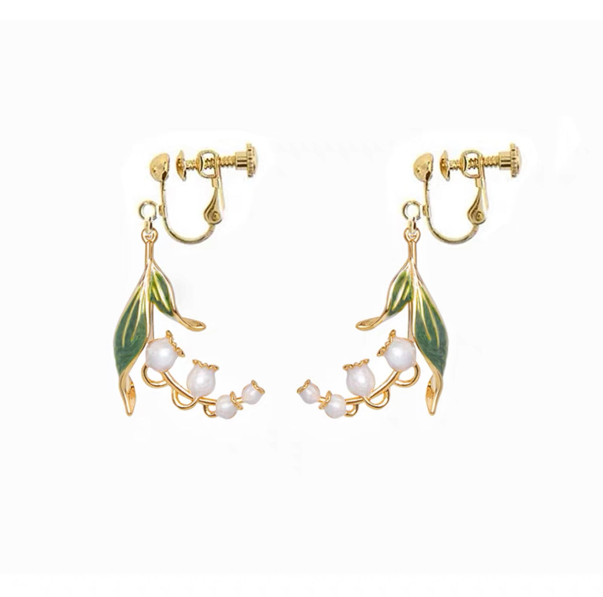 Lily Of The Valley Handmade Earrings-Style 2