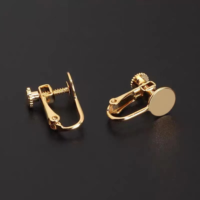 Delicate Golden Knot Handmade Earrings