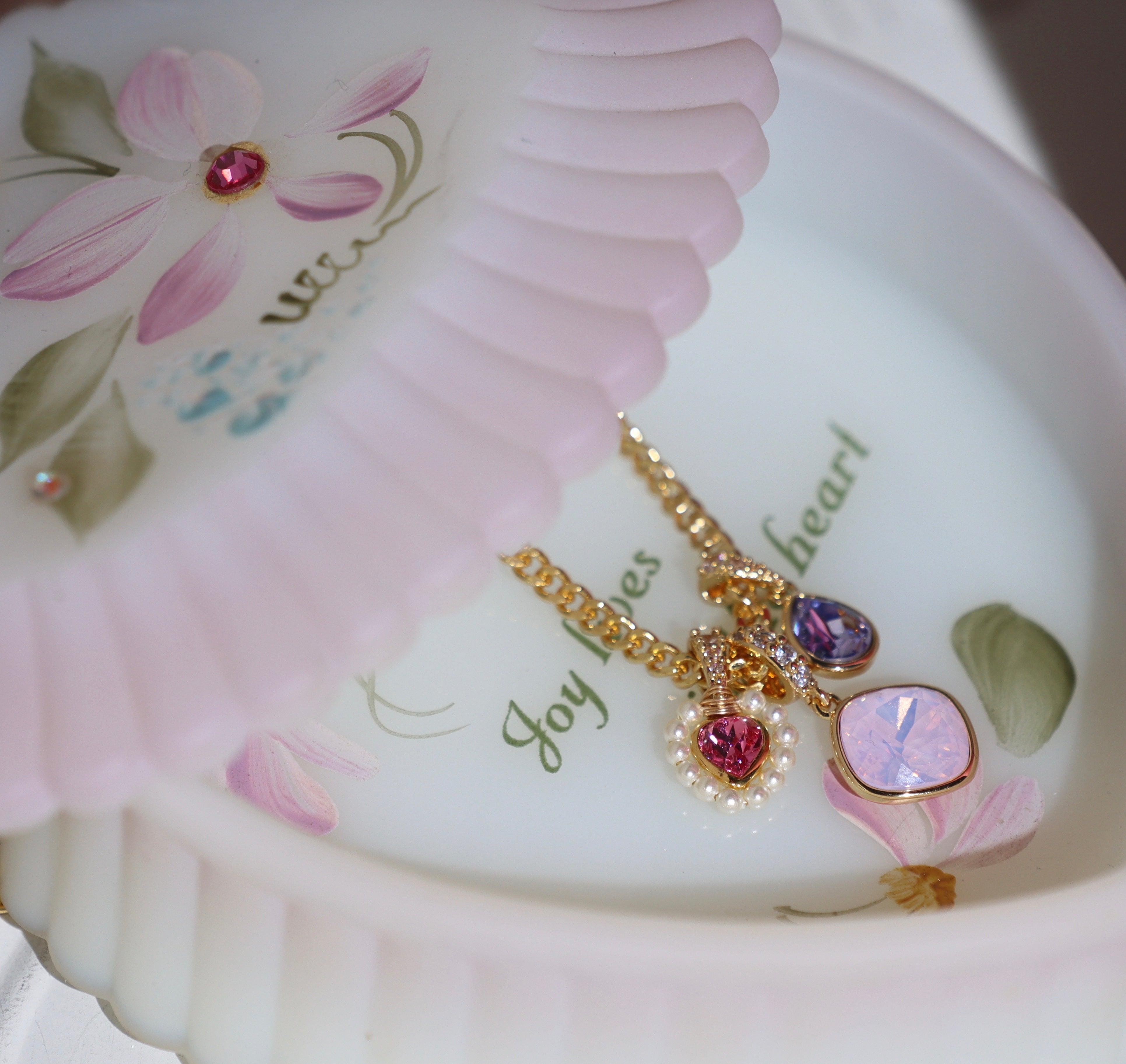 Collection of Barbie's Jewelry- Girls' Heart-Dazzling Gemstones and Baroque Pearl Necklaces