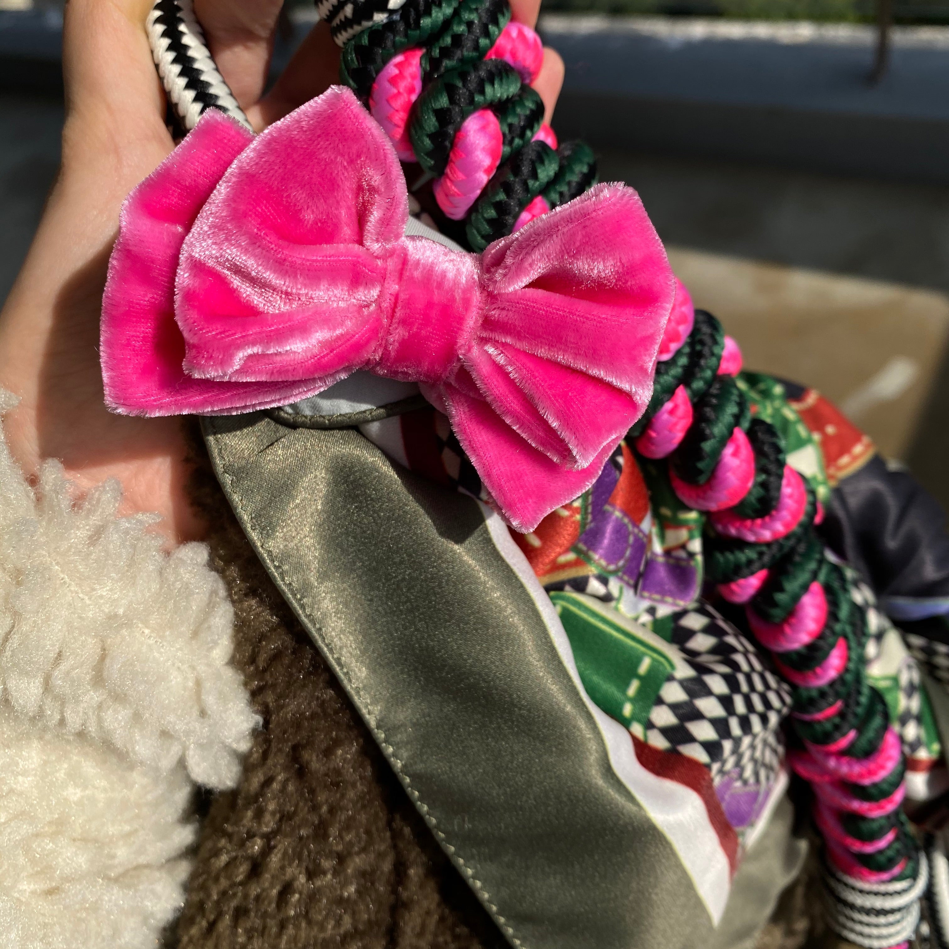Influencer Program  Rococo Bow Silk Velvet Colored Double Bow Hairpin / Side Clip