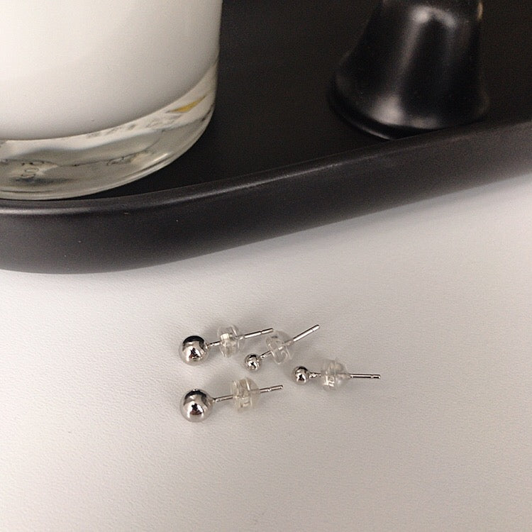 S925 Sterling Silver Earrings Anti-Allergy Glossy Earrings