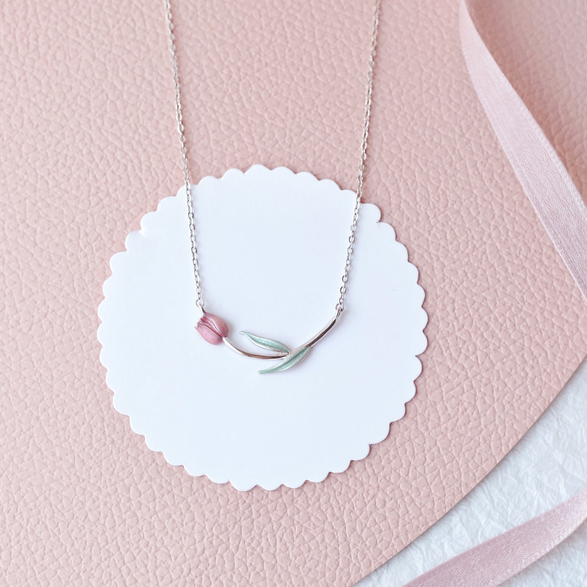 Tulip Sterling Silver Necklace