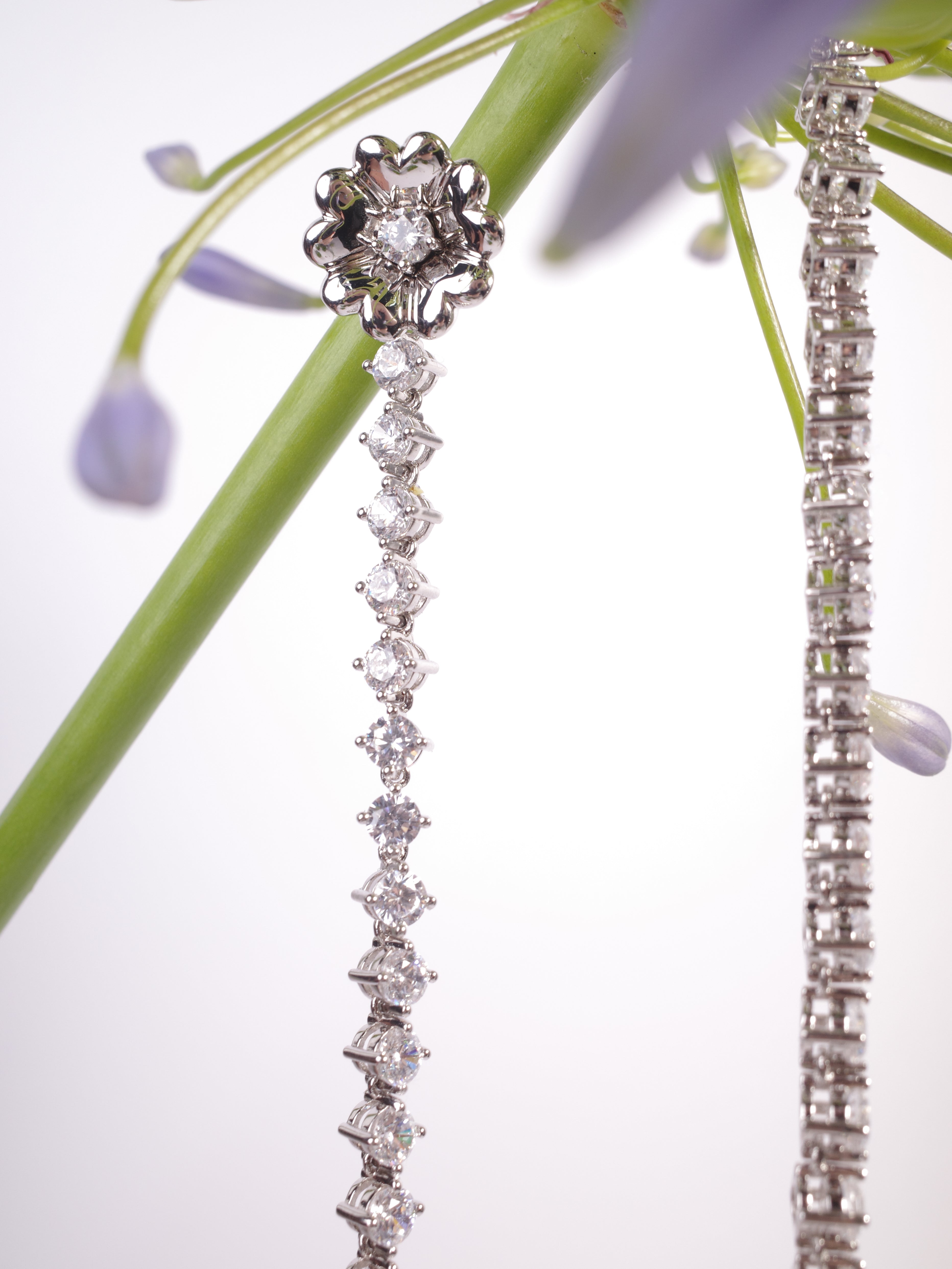 Original Design Flower/Peach Blossom High Quality Detachable 925 Silver Stud Handmade Earrings